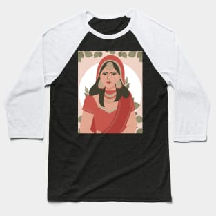 Indian woman portrait Baseball T-Shirt